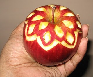 carved apple